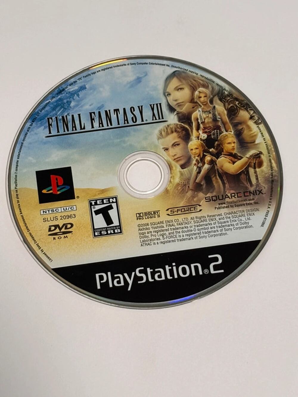 Final Fantasy XII (Sony PlayStation 2, 2006) PS2 Disc